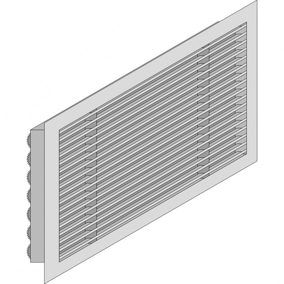 Вентиляционная решетка линейная с клапаном РАН-У+Р